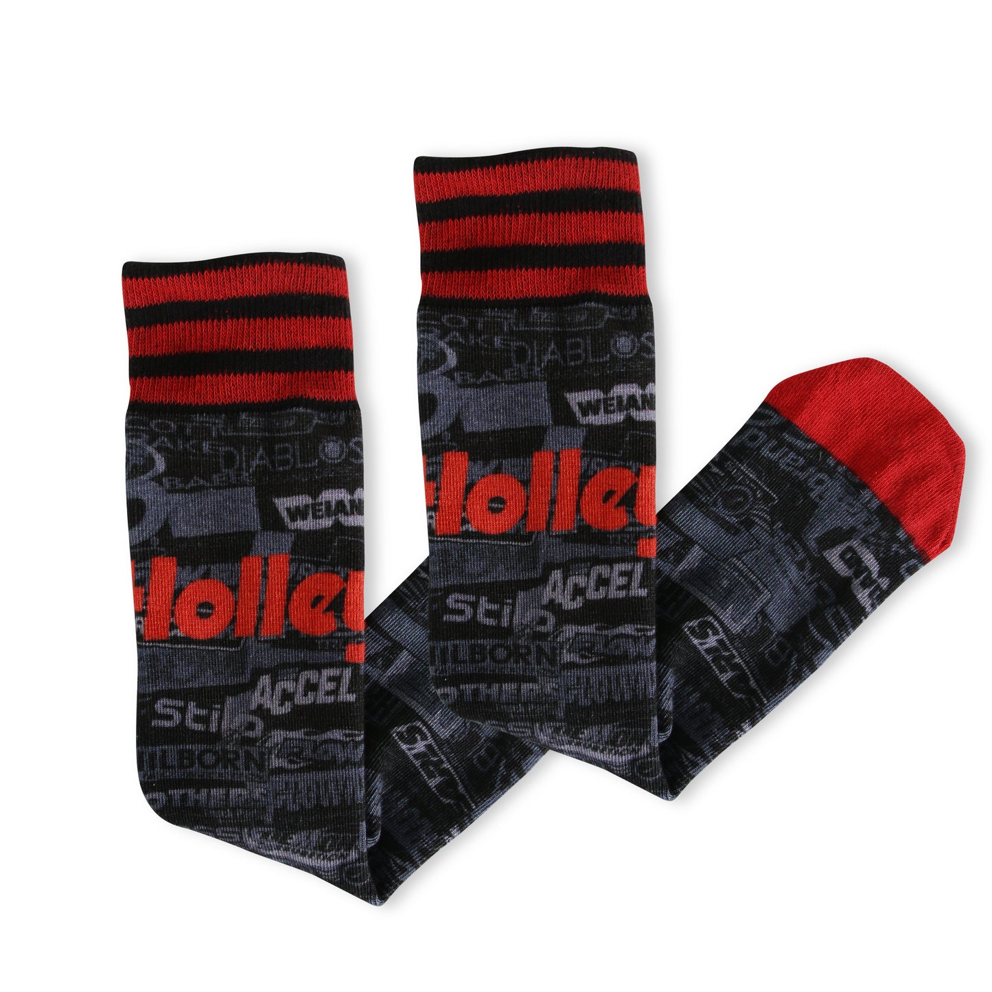 17. HOLLEY SUBLIMATED STICKERBOMB SOCKS