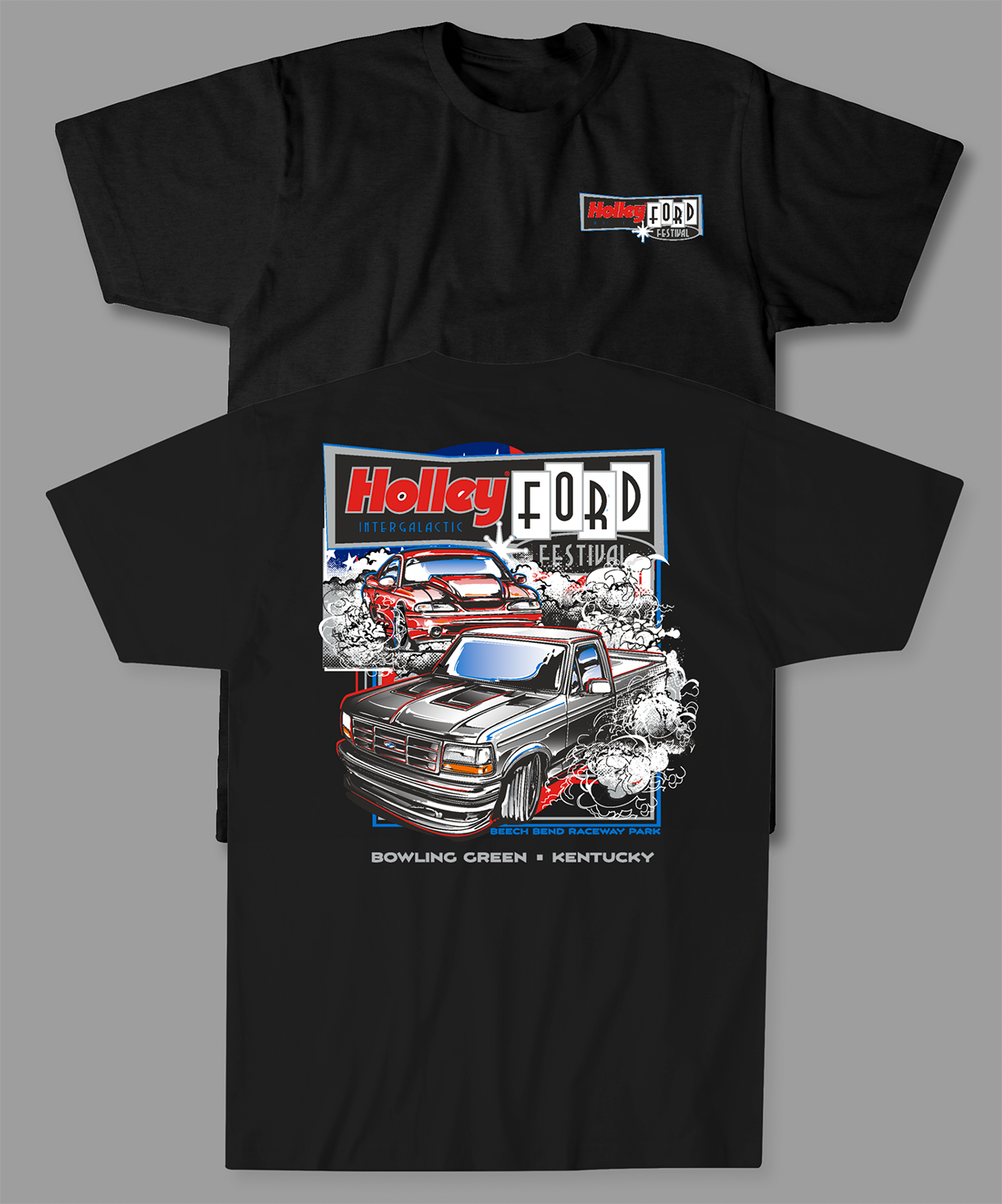 06. Ford Fest Burnout Tee (Adult) - Black